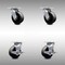 Service Caster 5 Inch SS Glass Filled Nylon Swivel Caster Set with Roller Bearings 2 Brakes SCC SCC-SS30S520-GFNR-2-TLB-2 - alternate 6